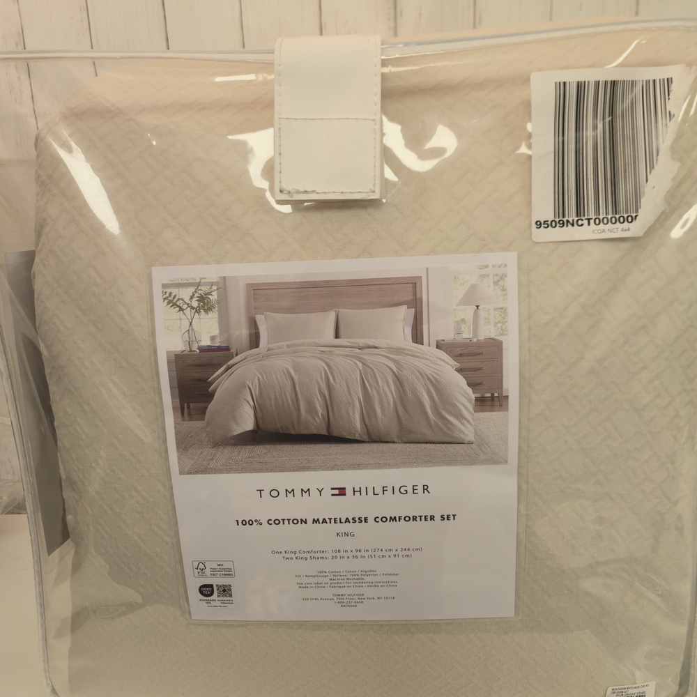 Tommy HilfigerMonogram Matelasse 3-Pc. Duvet Cover Set, King